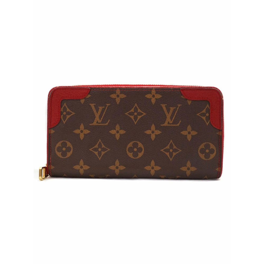 Louis Vuitton Monogram Zippy Wallet Retiro Round Zipper Long